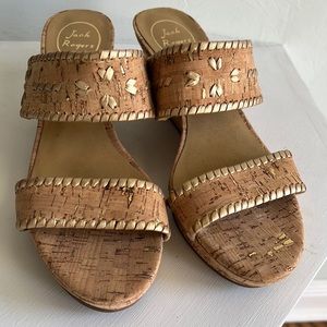 Jack Rogers Ella Cork Wedge size 9.5
